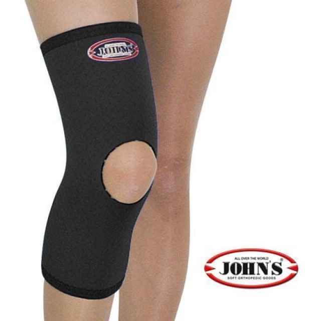 Johns Επιγονατίδα Με Τρύπα BLACK Neoprene XXL (45cm-OVER) 120145