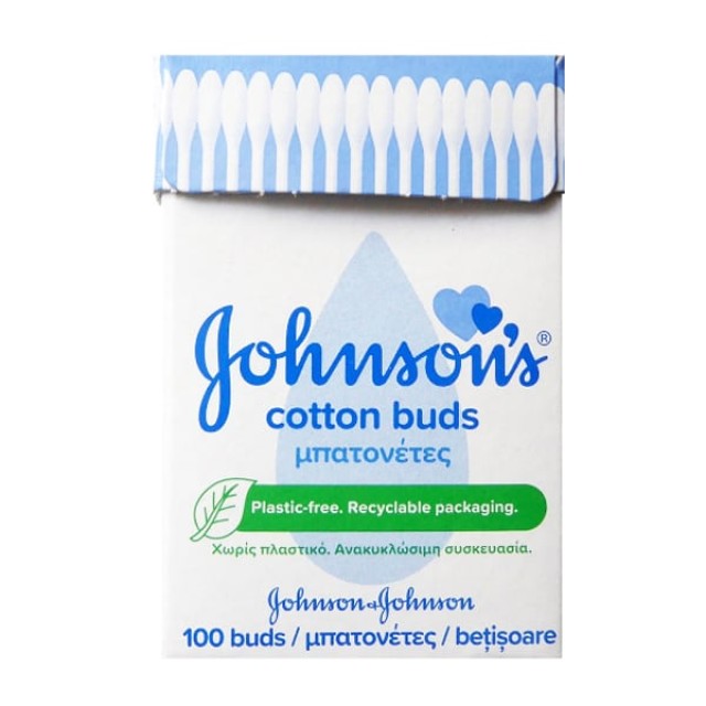 Johnsons Cotton Buds, Μπατονέτες Βαμβακιού 100τμχ