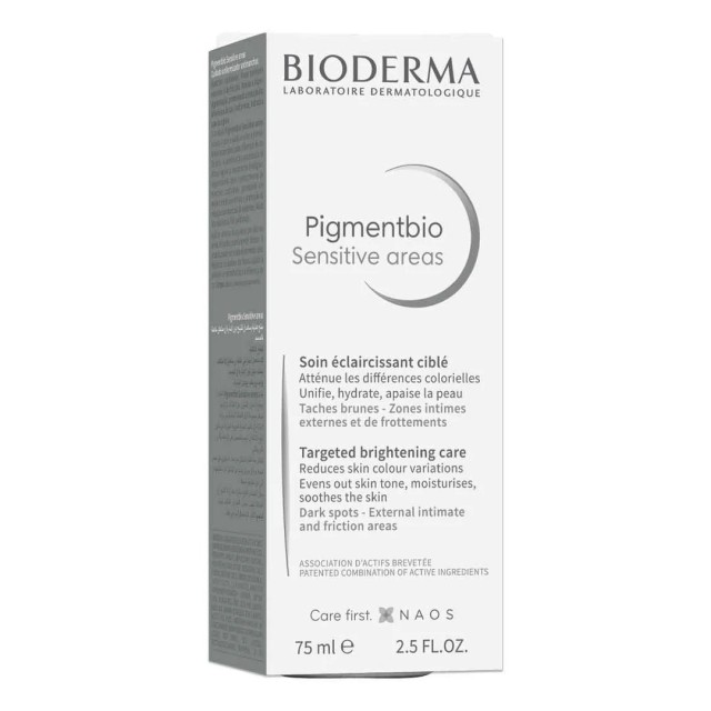 Bioderma Pigmentbio Sensitive Areas Cream Κρέμα Για τα Ευαίσθητα Σημεία Του Σώματος 75ml