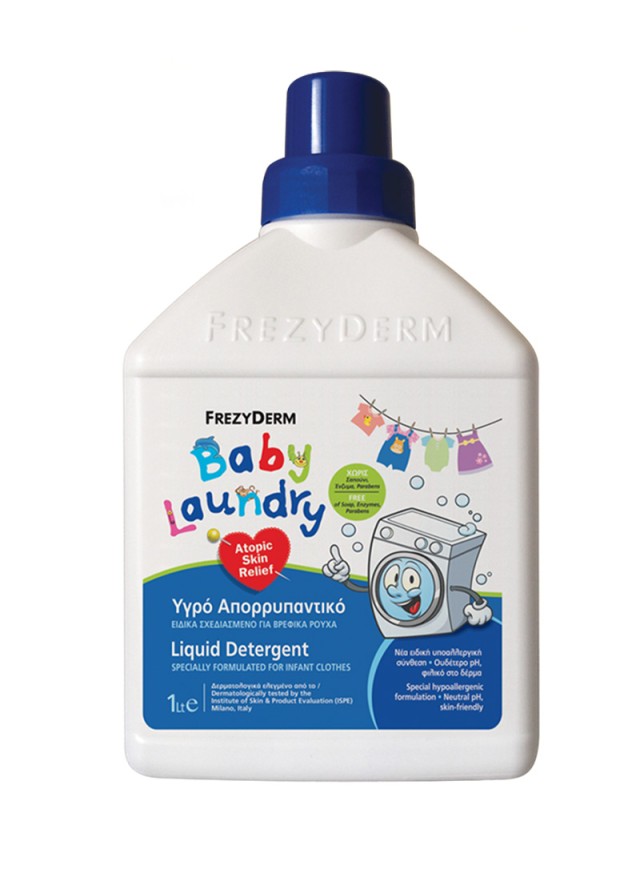 Frezyderm Baby Laundry Υγρό Απορρυπαντικό Ειδικά Σχεδιασμένο Για Βρεφικά Ρούχα 1lt