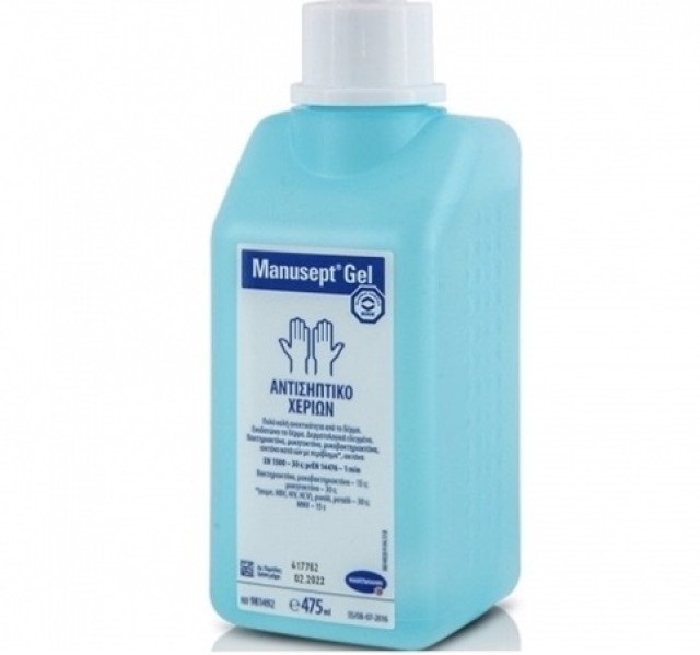 Manusept Gel Αντισηπτικό Χεριών Χωρίς Αντλία 475ml 