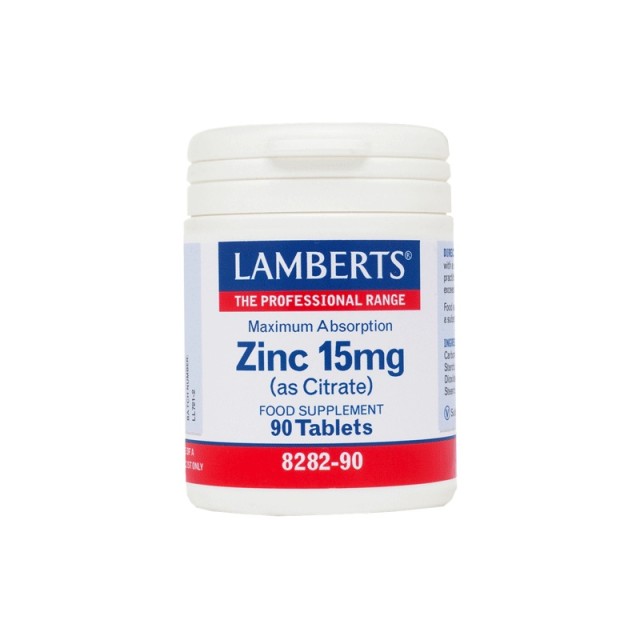 Lamberts Zinc 15mg, Κιτρικός Ψευδάργυρος 90 Tabs