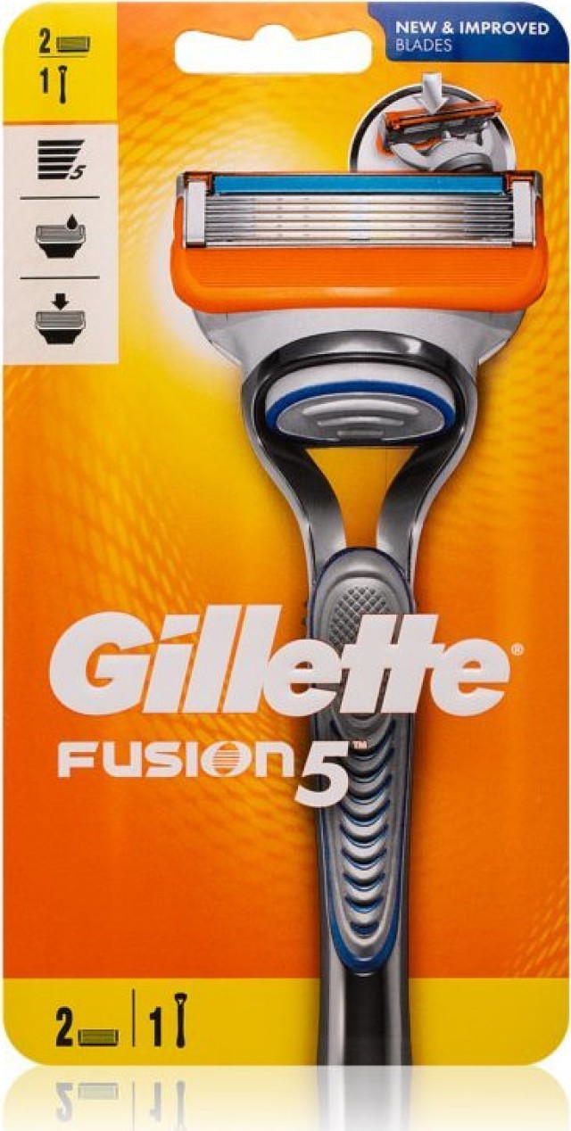 Gillette Fusion5 Ξυριστική Μηχανή & 2 Ανταλλακτικά 