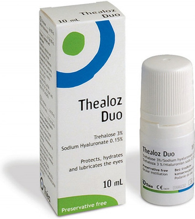 Thea Thealoz Duo Οφθαλμικές Σταγόνες Υποκατάστατο Δακρύων με Υαλουρονικό Οξύ 10ml