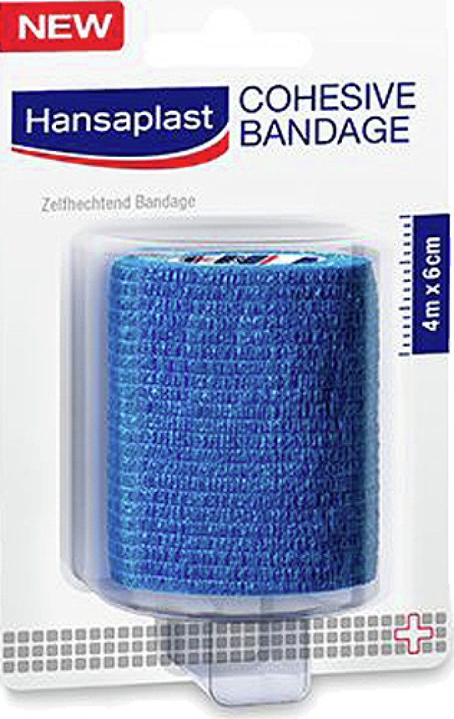 Hansaplast Cohesive Bandage Αυτοσυγκρατούμενος Επίδεσμος 4m x 6cm
