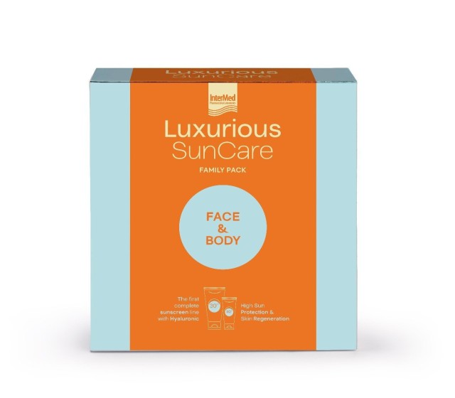 Intermed Luxurious SunCare Family Pack Body Cream SPF30 200ml & Face Cream SPF50 75ml