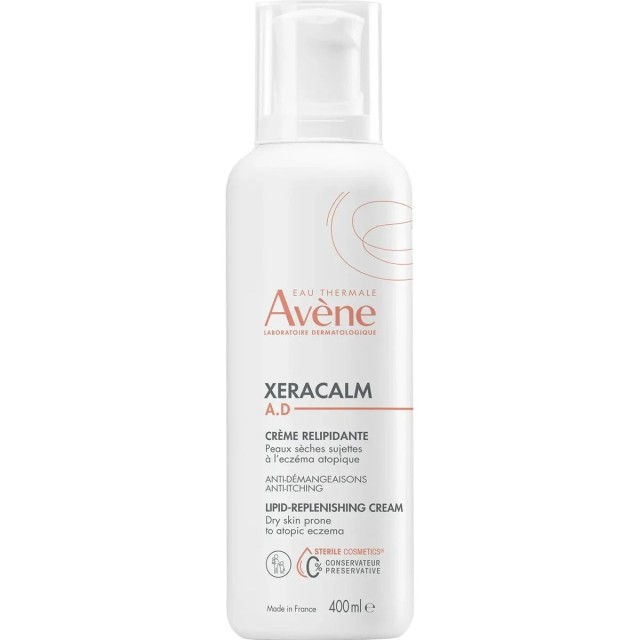 Avene XeraCalm AD Crème Relipidante 400ml. Καταπραΰνει την Αίσθηση Κνησμού