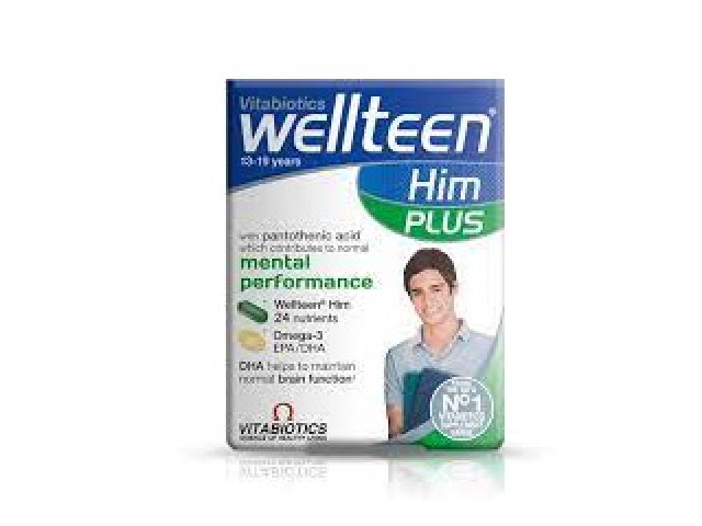 Vitabiotics Wellteen Him Plus Συμπλήρωμα για την Μνήμη & τη Συγκέντρωση 56 ταμπλέτες
