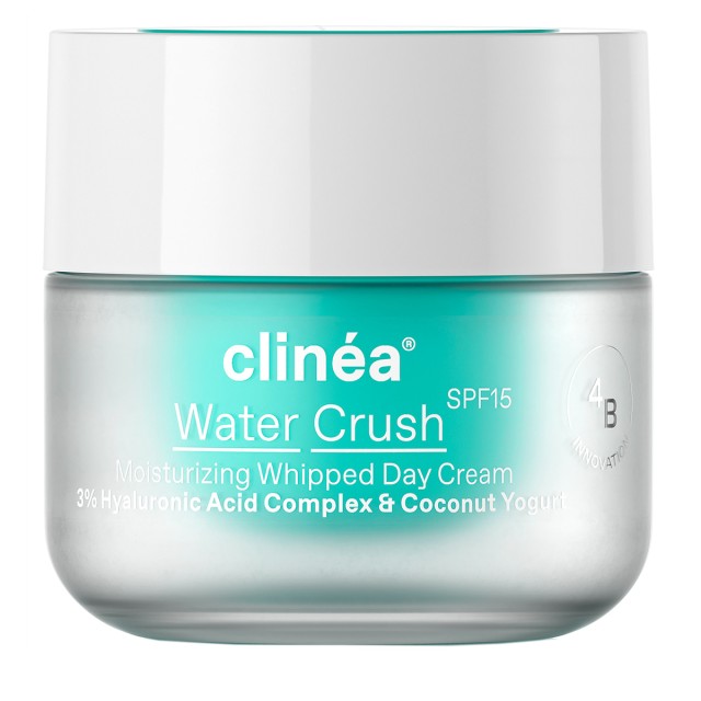 Clinea Water Crush SPF15 Moisturizing Whipped Day Cream, Ενυδατική Κρέμα Ημέρας με Αντηλιακή Προστασία 50ml
