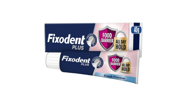 Fixodent Plus Food Barrier Fresh Στερεωτική Κρέμα Τεχνητής Οδοντοστοιχίας με Γεύση Μέντας 40g
