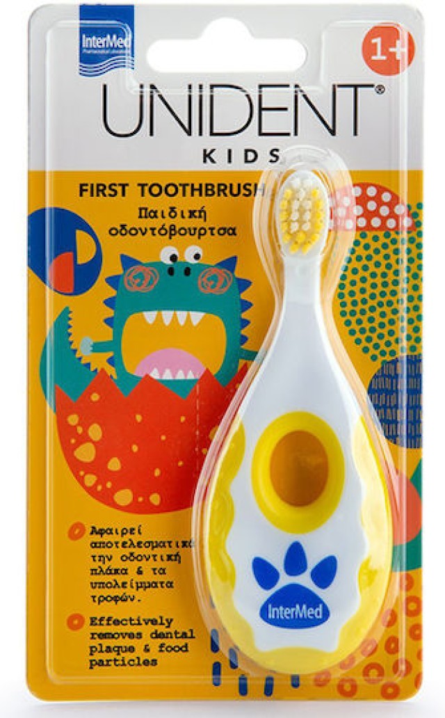 Intermed Unident Kids Baby First Toothbrush Παιδική Οδοντόβουρτσα για 1+ Ετών