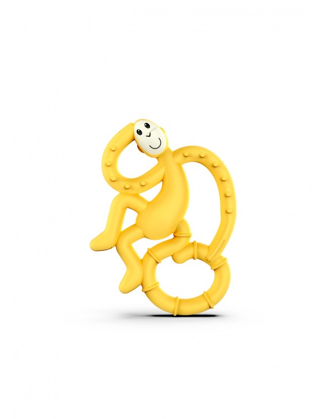 Matchstick Monkey Mini Monkey Teether Yellow