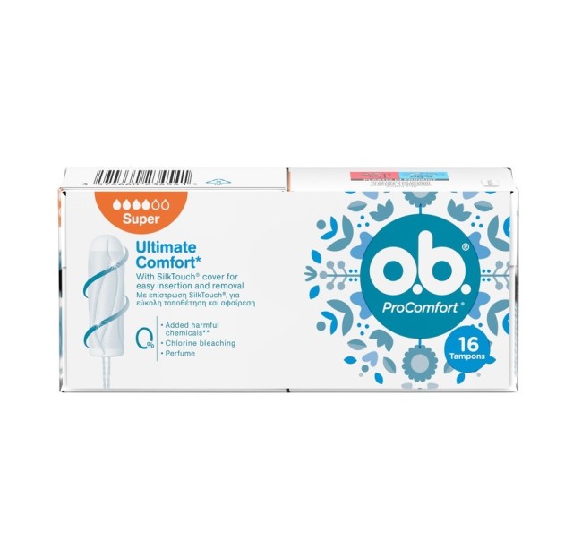 O.B. ProComfort Super 16 Tampons