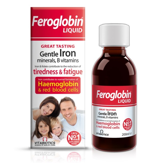 Feroglobin B12 Liquid, Συμπλήρωμα Σιδήρου για Ενήλικες & Παιδιά 200ml
