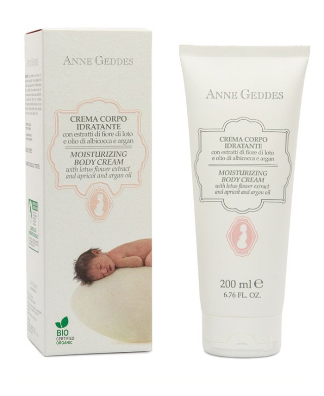 Anne Geddes Moisturizing Body Cream Βιολογική Ενυδατική και Αναπλαστική Κρέμα Σώματος 200ml