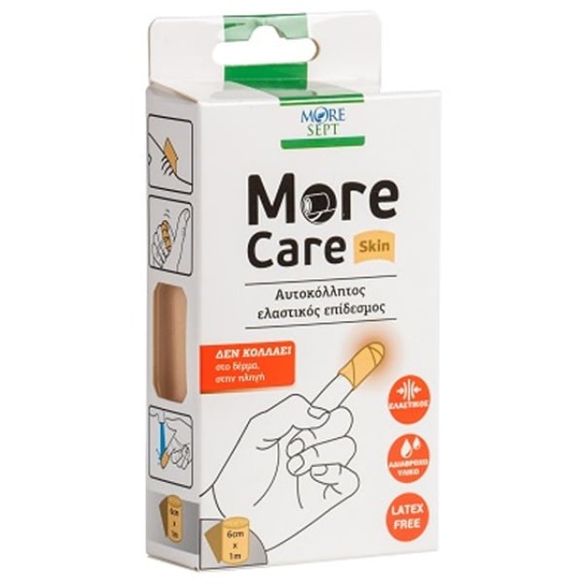 More Sept More Care Skin Αδιάβροχος Ελαστικός Επίδεσμος 6cmx1m 1τεμ