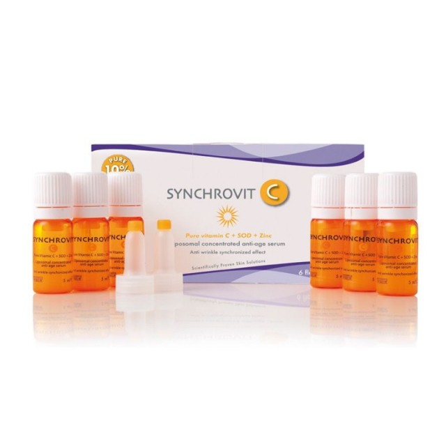 Synchroline Synchrovit C 10% Serum Προσώπου 6 flacons x 5ml