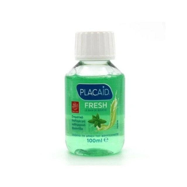 Plac Aid Fresh Μέντα Στοματικό Διάλυμα για Καθημερινή Φροντίδα TRAVEL SIZE 100ml