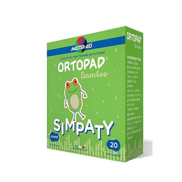Master Aid Ortopad Junior Simpaty, Παιδικά Οφθαλμικά Αυτοκόλλητα 67x50mm, Έως 2 Ετών, 20 Τεμάχια