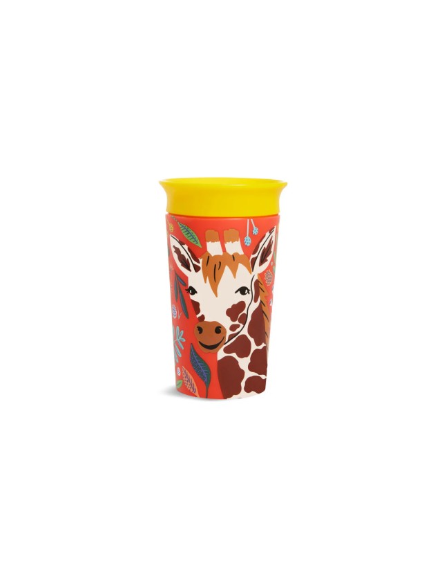Munchkin Miracle 360 Sippy Cup 12m+ Giraffe, Χρώμα Πορτοκαλί-Κίτρινο 266ml