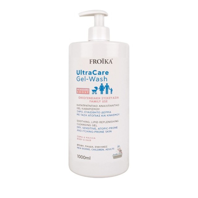 Froika UltraCare Gel-Wash Καταπραϋντικό, Αναλιπαντικό Gel Καθαρισμού 1000ml