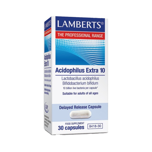 Lamberts Acidophilus Extra 10 Προβιοτικό 60 Capsules