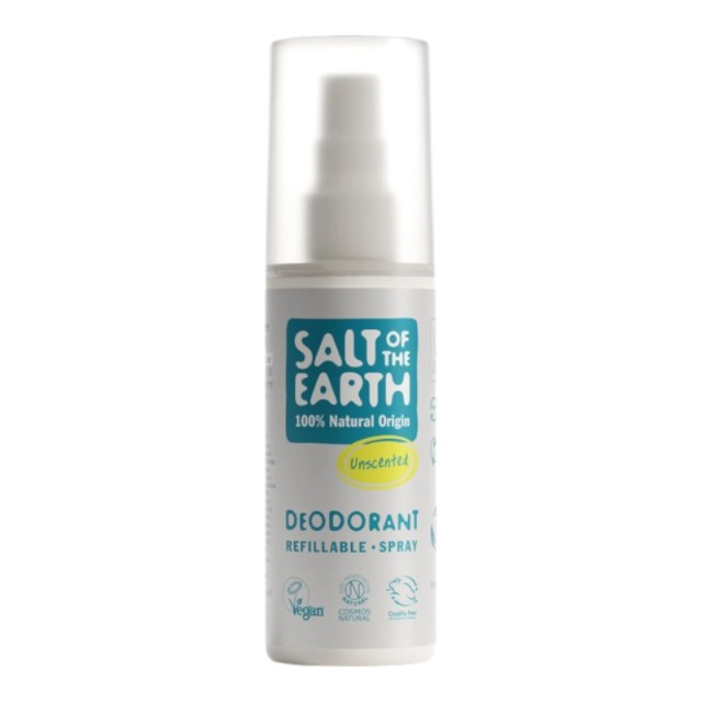 Salt of the Earth Natural Deodorant Spray Unscented , Αποσμητικό Σπρέι Άοσμο  100ml