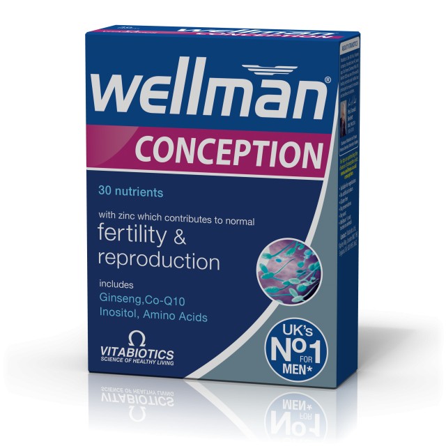 Vitabiotics Wellman Conception, Συμπλήρωμα για την Καλή Ανδρική Αναπαραγωγική Υγεία 30tabs