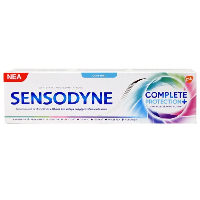 Sensodyne Complete Protection+ Toothpaste Cool Mint, Οδοντόκρεμα για τα Ευαίσθητα Δόντια 75ml