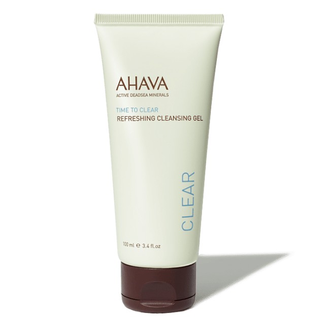 Ahava Time to Clear, Refreshing Cleansing Gel, Απαλό Καθαριστικό Τζελ Προσώπου 100ml