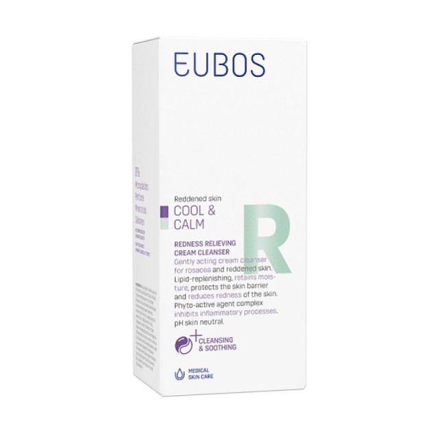 Eubos Cool & Calm Redness Releiving Cream Cleanser, Καταπραϋντικό Γαλάκτωμα για την Ερυθρότητα 150ml