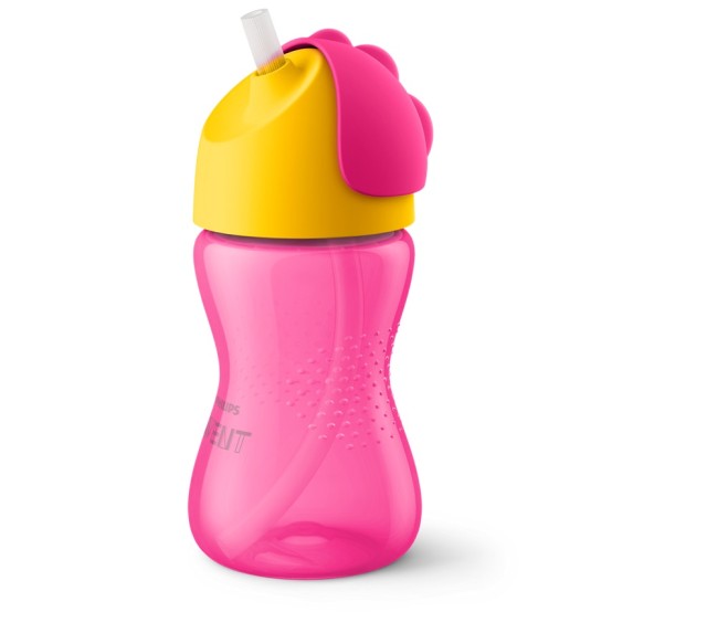 Avent Κύπελλο Με Καλαμάκι 12m+( Ρόζ-Κιτρινο) 300ml SCF798/02