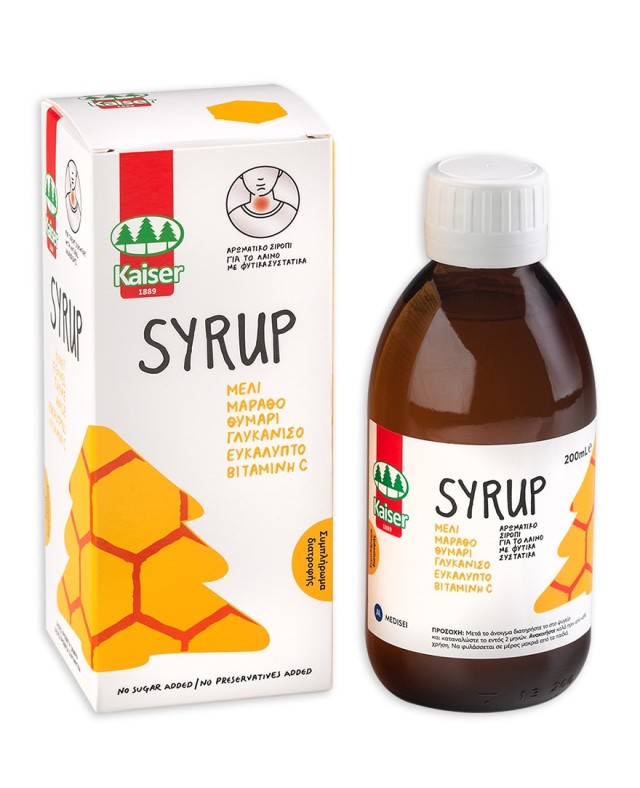 Kaiser Σιρόπι για το Λαιμό με Φυτικά Συστατικά 200ml