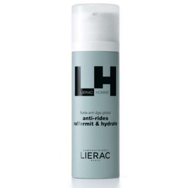 Lierac Homme Global Anti-Aging Fluid, Λεπτόρρευστη Κρέμα με Ολοκληρωμένη Αντιγηραντική Δράση 50ml