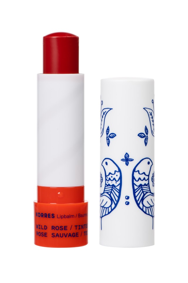 Korres Lip Balm Wild Rose, Ενυδατικό για τα Χείλη με Χρώμα, 4,5g
