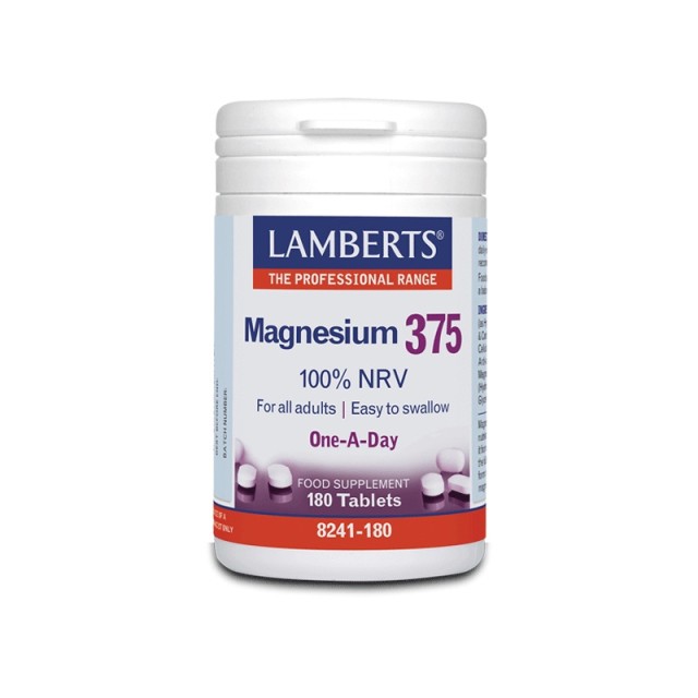 Lamberts Magnesium 375, Μαγνήσιο 180 Tabs