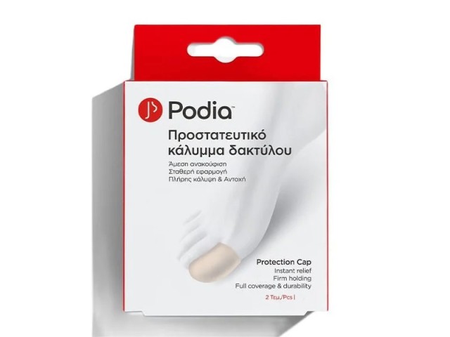 Podia Soft Protection Cap Polymer Gel, Προστασία Δακτύλων Θήκη Γέλης Medium, 2τμχ