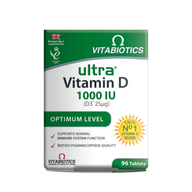 Vitabiotics Ultra Vitamin D3 1000iu, 96tabs