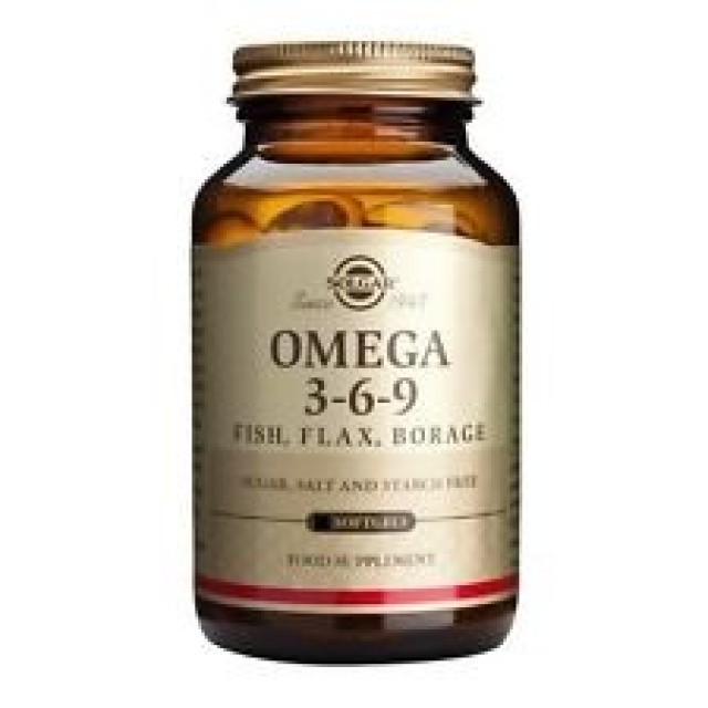 Solgar Omega 3-6-9, 120caps Βοηθά στην ομαλή λειτουργία του καρδιαγγειακού συστήματος