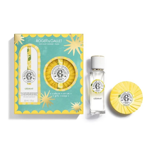 Roger & Gallet Promo Cedrat Eau De Parfume Γυναικείο Άρωμα με Νότες Εσπεριδοειδών 30ml & ΔΩΡΟ Cedrat Αρωματική Πλάκα Σαπουνιού 100gr