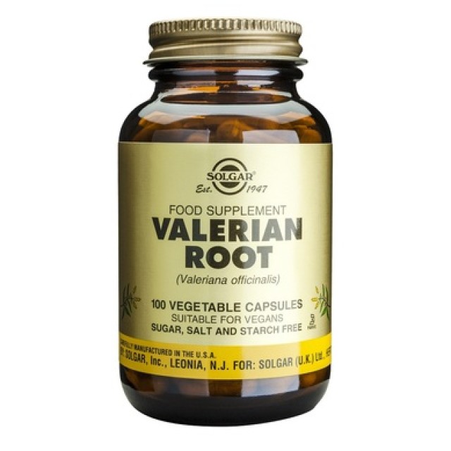 Solgar Valerian Root, Συπλήρωμα Διατροφής 100 Φυτικές Κάψουλες