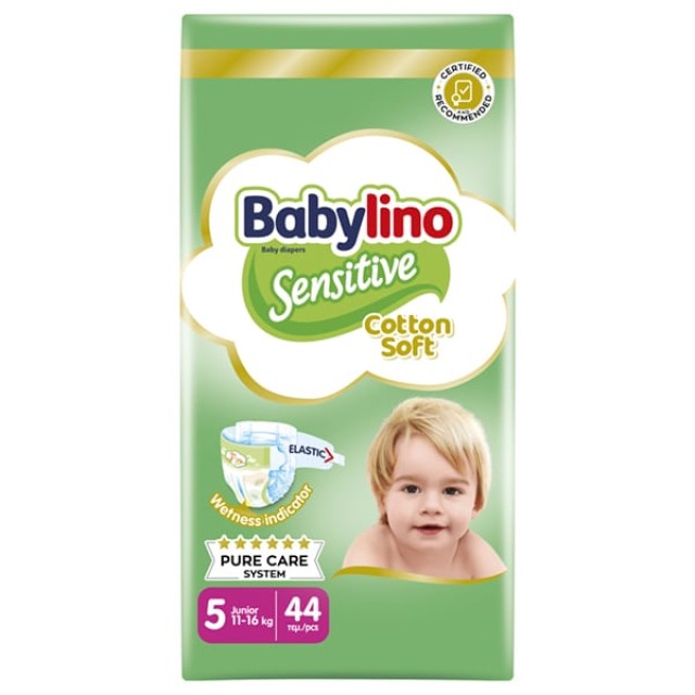 Babylino Sensitive Cotton Soft No5 11-16kg 44 Πάνες