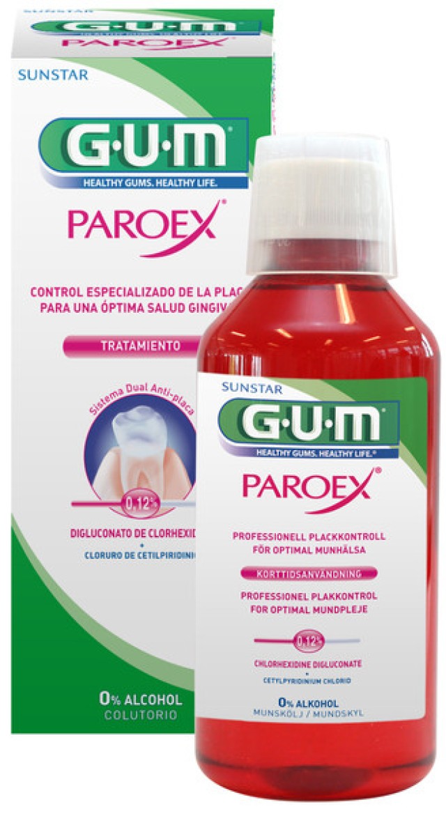 Gum Paroex Mouthrinse 0,12% CHX + 0,05% CPC, Στοματικό Διάλυμα 300ml