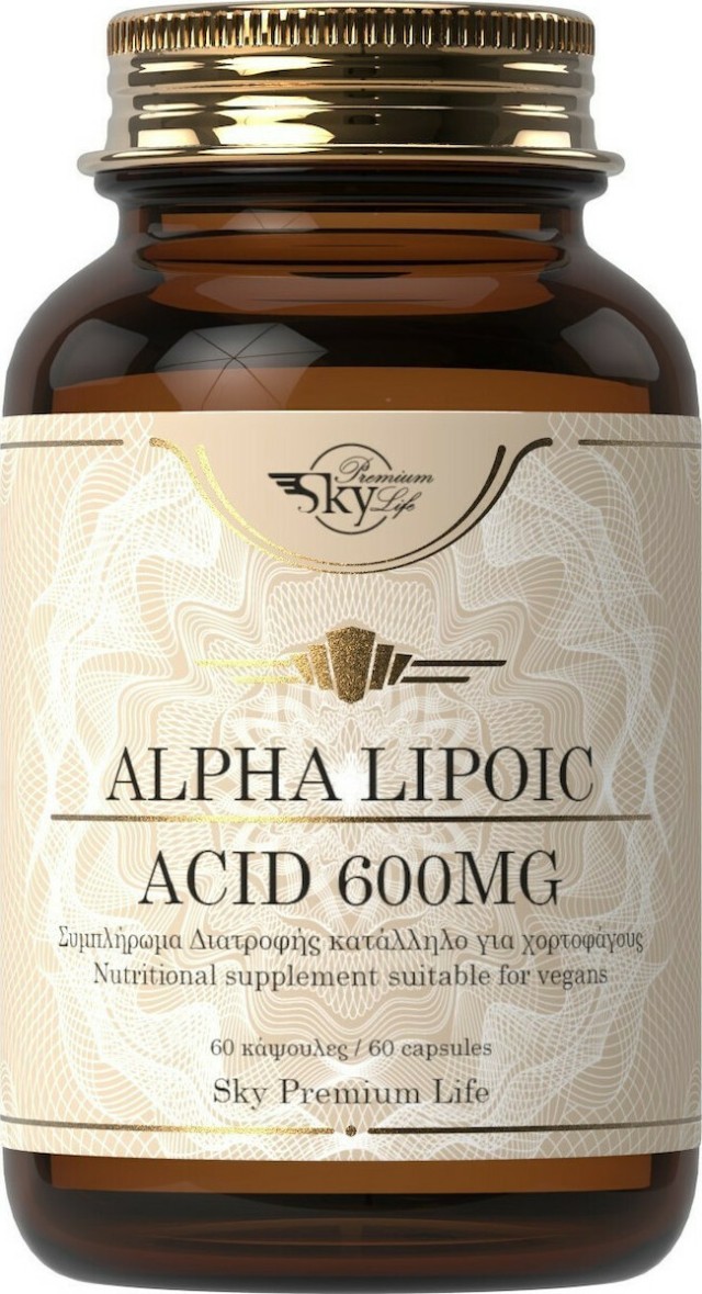 Sky Premium Life Alpha Lipoic Acid 600mg 60 Κάψουλες