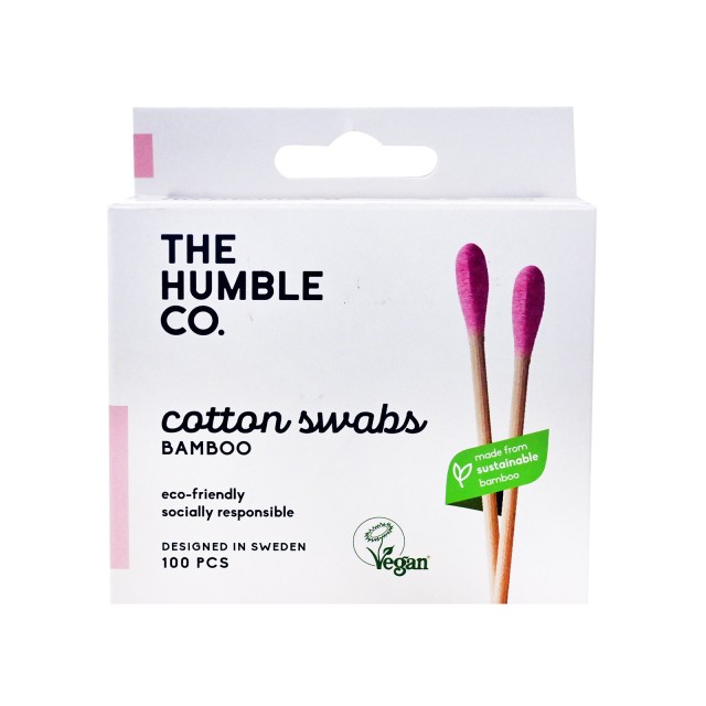 The Humble Co. μπατονέτες bamboo, ροζ 100τεμ