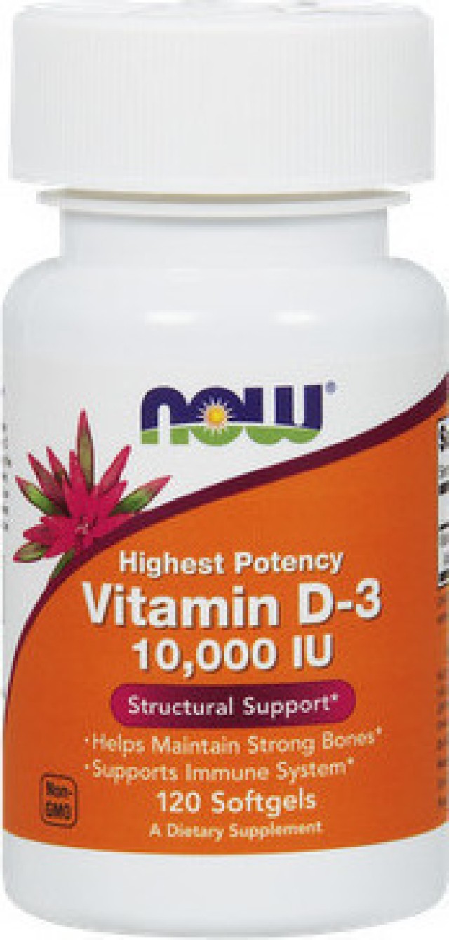 Now Foods Vitamin D-3 10.000iu 120 Softgels