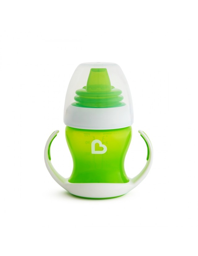 Munchkin Gentle First Cup 4m+ Εκπαιδευτικό Κύπελλο, Χρώμα Πράσινο 118ml