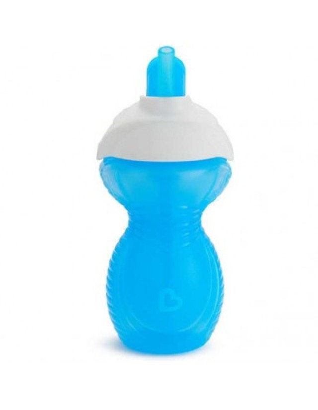 Munchkin Click Lock Κύπελλο με Ενσωματωμένο Καλαμάκι 12m+, Χρώμα Μπλε 296ml