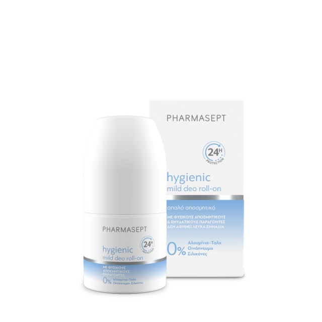 Pharmasept Hygienic Mild Deo Roll-on 24h Απαλό Αποσμητικό για Ευαίσθητες Επιδερμίδες, 50ml