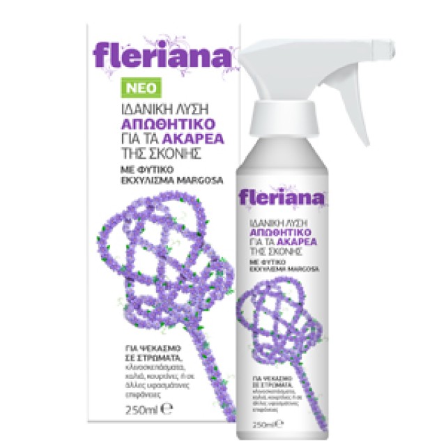 Power Health Fleriana Απωθητικό για Ακάρεα Σκόνης, Για Ψεκασμό σε Στρώματα, Υφασμάτινες Επιφάνειες 250ml